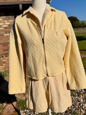 Seattle Gear 2 pc Short Roper set, light yellow, Vintage